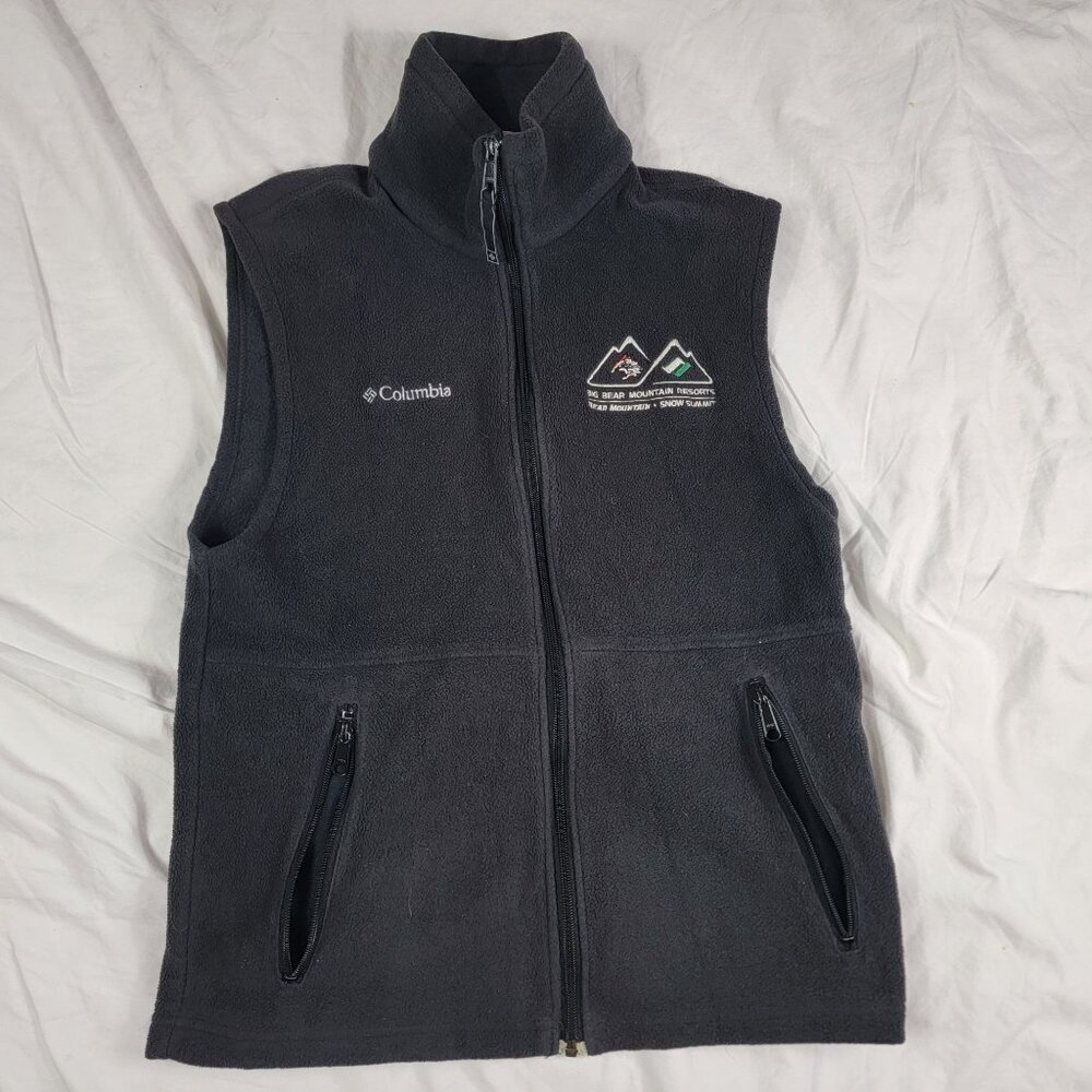 Columbia Mens S Black Vest Big Bear Mountain Resorts Bear Mountain Snow Summit